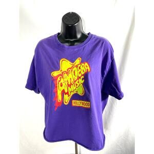 Amoeba Music Hollywood Graphic T Shirt Purple Large